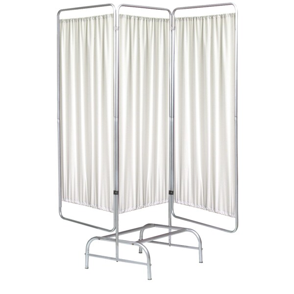 3 Section Stationary King with Vinyl Panels-Frost